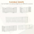 thumbnail image 4 of PawHut Wooden Pet Fence with Support Feet White, 4 of 9