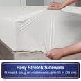 thumbnail image 4 of All In One Bed Bug Blocker FRE146XXWHIT03 Zippered Mattress Protector  White - Queen, 4 of 8