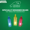 thumbnail image 2 of Christmas LED Random Twinkle Lights - 16 of 100 Bulbs Twinkle - LED Multicolor Christmas Tree Lights - Indoor Outdoor  24.75 Feet Light String, Sparkling Twinkling Holiday Decor, 2 of 8