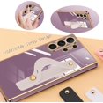 thumbnail image 2 of Compatible with Samsung Galaxy S23 Utral 5G Case Cell Phone with Grip Finger Hand Phone Holder Tablet Phone Strap Shockproof Protective Bumper Case-Purple, 2 of 14