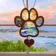 thumbnail image 5 of Rirozkan Pet Loss Memorial Pendant, Wooden Paw Print Shape, Sympathy Gift for Dog Lover, Bereavement Keepsake for Furry Friend, 5 of 6