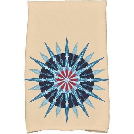 Simply Daisy 18" x 30" Sea Wheel Geometric Print Kitchen Towel