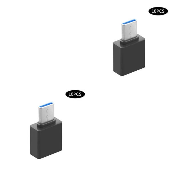 Injueey 10 Uds. Adaptador de Cable USB 3,0 tipo C OTG tipo C convertidor de USB-C OTG para ratón teclado USB disco Flash Type3 NO3