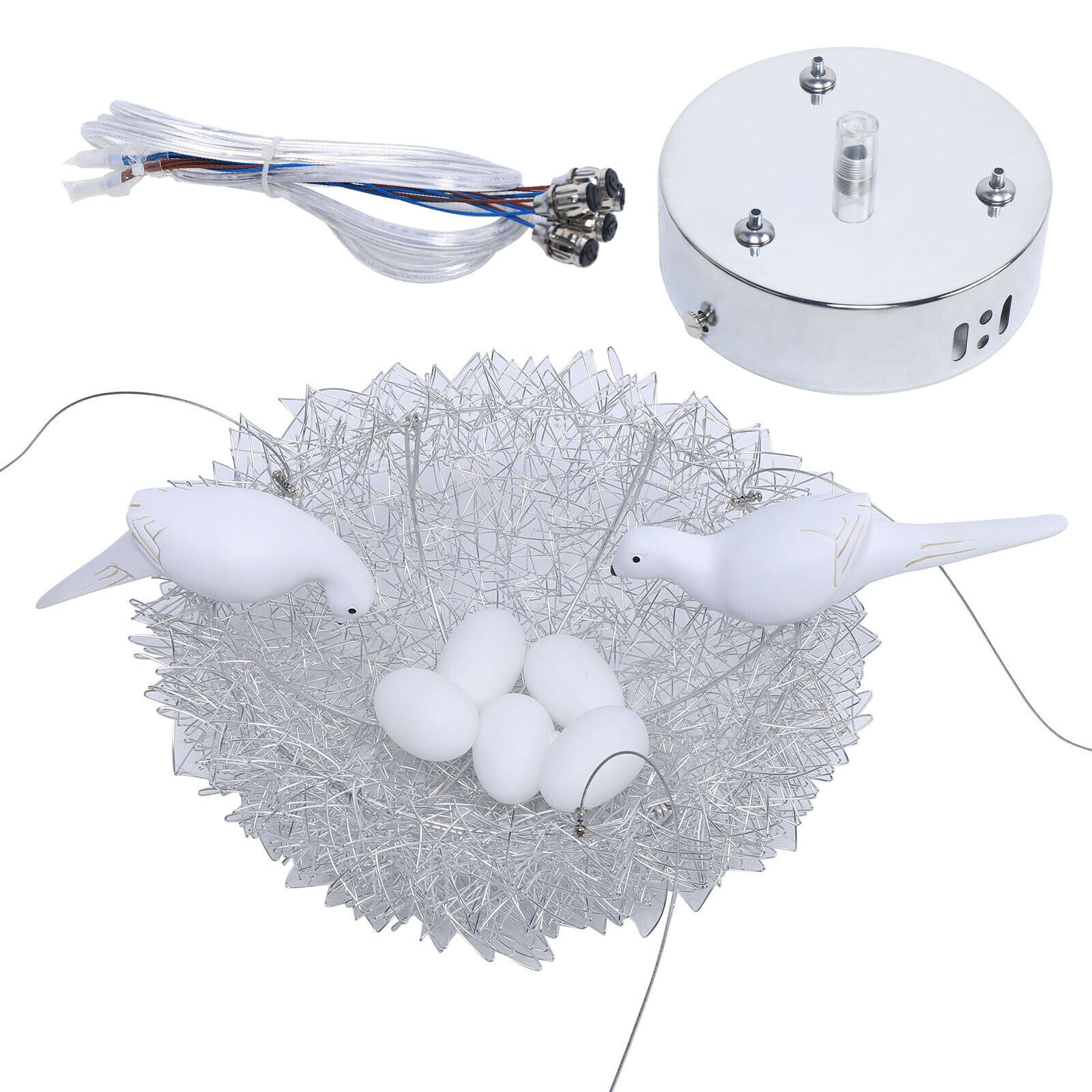 Modern LED Ceiling Light Pendant Lamp Chandelier Ceiling Fixtures Study Bedroom 5 LED Chandelier Bird’s Nest Chandelier Bedroom Ceiling Lamp Children’s Room Pendant Lamp Hanging Light Lighting