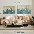 thumbnail image 4 of Elephant Stock Sandpipers Oil Distressed Wall Art - Horizontal Multi Panel Canvas - Living Room Wall Decor - Animal Multi Panel - Blue And Beige Decor By Paul Brent - 50" x 32", 4 of 8