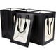 thumbnail image 1 of 10 paquetes de bolsas de papel Kraft negras con ventana, bolsas de regalo de 25x18x13cm con ventana transparente para embalaje de regalo de dulces de Navidad y Halloween, 1 of 5