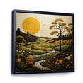 thumbnail image 2 of Designart "Countryside Reverie Painting VI" Landscapes Floater Framed Canvas Art Print, 2 of 7