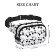 thumbnail image 4 of Picia Panda Bear1 Print Square Double-Layer Waist Bag Mini Adjustable Waist Belt Bag Exercise Running Travel Hiking, 4 of 9