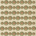 thumbnail image 1 of Ahgly Tapis d'Intérieur Lavable en Machine Carré Transitionnel Kaki Or, 4 Pieds Carré, 1 of 7