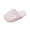 Pink, variant on Women Cartoon Sheep Face Fluffy Closed Back Mule House Slippers, Thick Plush Fabric, Moderate Cushioned Footbed, Flexible Anti Slip Outsole, Cute Minimalist Silhouette for Fall Winter,Pink 5.5
