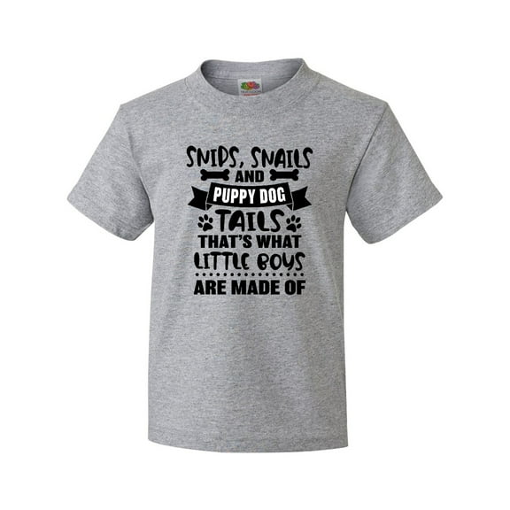 Inktastic Snips Snails and Puppy Dog Tails That's What Little Boys Youth T-Shirt