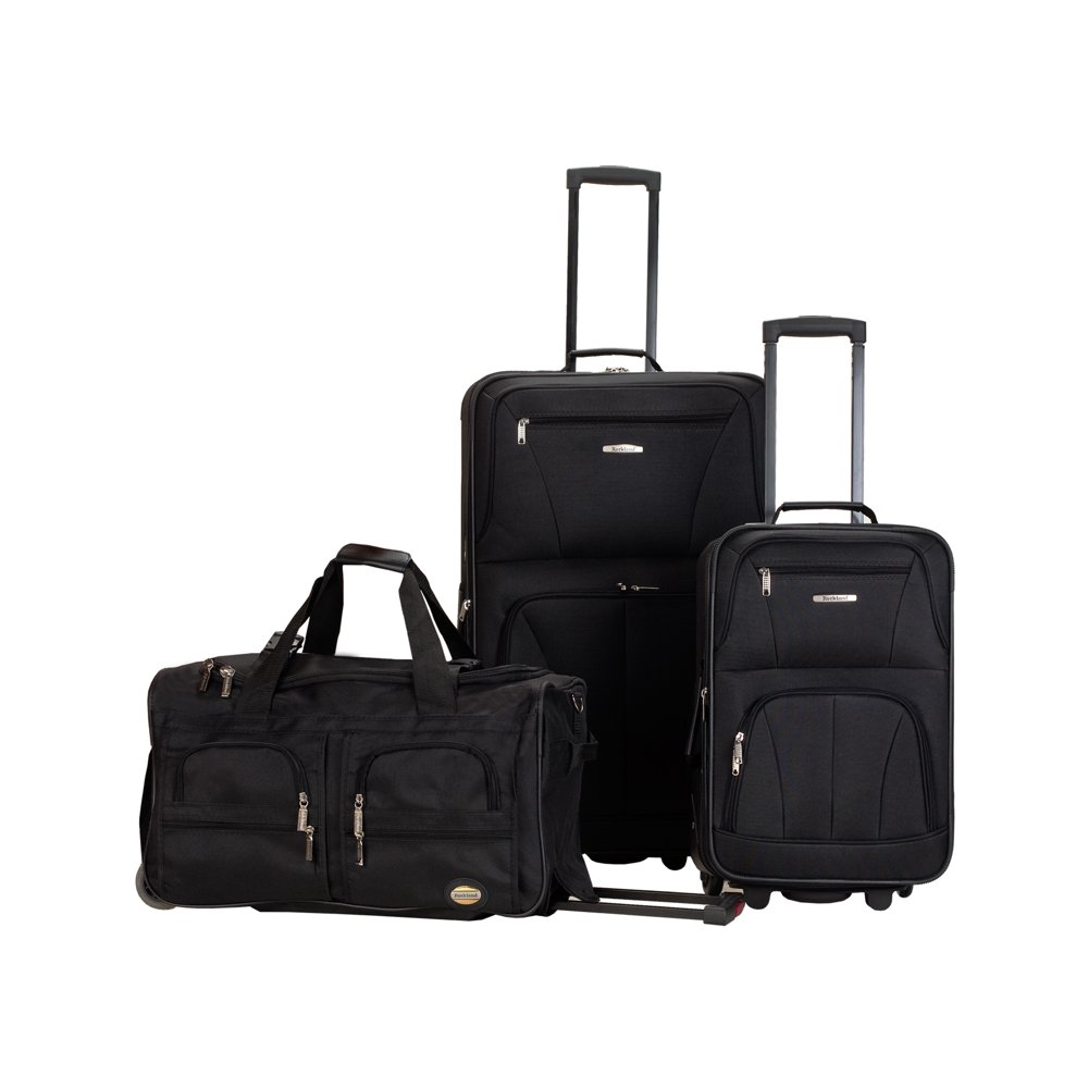 Rockland Rockland Luggage Spectra 3 Piece Softside Rolling Luggage