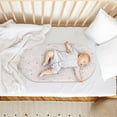 thumbnail image 4 of Juego de ropa de cuna infantil de seda estampada, sábanas para cuna infantil, funda para colchón de cuna infantil para recién nacido, seda suave, lavable a máquina, ideal para cunas, 4 of 8