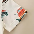 thumbnail image 6 of piuwrlz Toddler Short Sleeve T-Shirt Printed Round Neck Patterns Casual Shirt Light Blue Size 3-4 Years, 6 of 6