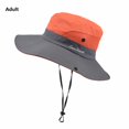 thumbnail image 5 of hirigin Female Bucket Hat Sun-Resistant Fisherman Cap Sun Hat with Wind Rope, 5 of 9