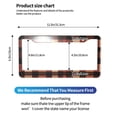 thumbnail image 2 of A Pair Of License Plate Frame Sunscreen Corrosion Resistant Rust 12.3×6.3in With Accessories Suitable For Any Car Rosybrown Buffalo Plaid Check Tartan Scotland_2, 2 of 8