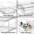 thumbnail image 6 of 2 Tier Basket Drawer Cabinet Pull-Out Organizer, 2 Pack, Clear, 6 of 8