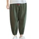 thumbnail image 2 of Pantalones largos de verano para hombre, leggings casuales de algodón y lino para exteriores, pantalones para hombre, 2 of 5
