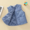 thumbnail image 2 of Gubotare Fleece Vest Kids Warm Jacket Vest for Baby Toddler Girls Cute Soft Waistcoat Jackets 18 24 Months (Blue,18-24 Months), 2 of 7