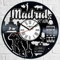 thumbnail image 2 of Madrid Spain Vinyl Record Wall Clock Retro style Wall clock Silent Home Decor Unique Art Special Home Accessories Creative Personality Gift, 2 of 8