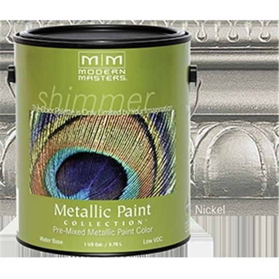 MODERN MASTERS ME708 1 Gal. Nickel Metallic Paint