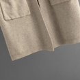 thumbnail image 6 of Lovskoo Cardigan Sweaters for Women Open Front Long Sleeve Solid Color Loose Jacket Oversized Winter Outerwear Tops Khaki, 6 of 7