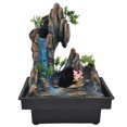 thumbnail image 3 of Cascada de fuente de escritorio, simulación de escritorio, rocalla, resina de agua, mini cascada silenciosa, escritorio, mini artesanías de rocalla, durabilidad mejorada, 3 of 8