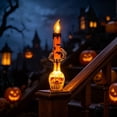 thumbnail image 6 of JHyouerji Candlestick Lamp,Skeleton Hand Skull LED Candlestick Lamp, Flickering Spooky Tabletop Ornament for Mantel Haunted House Indoor Halloween Party Home Decor, 6 of 6