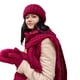 thumbnail image 2 of Sunloudy - Guantes tejidos para mujer, gorro, bufanda, suave, cálido, para invierno, color sólido, accesorios de moda para clima frío Sunloudy  moda, 2 of 7