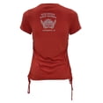 thumbnail image 2 of Harley-Davidson Women's Labeled Short Sleeve Side-Ties Crewneck Tee - Red (M), Harley Davidson, 2 of 2