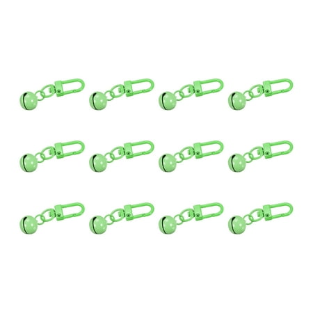 

Uxcell 12Pack Pet Bells 13mm/0.51 Dia Jingle Bell Charms Green Carbon Steel Bells with Clasps for DIY Crafts