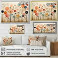 thumbnail image 4 of Designart "Colorful Mid Century curious Wallpapers" Mid-century Floater Framed Canvas Wall Art, 4 of 7