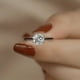 thumbnail image 1 of 1/2/3/5ct Moissanite Ring 925 Sterling Silver Engagement Wedding Ring For Female Suitable For Banquet Party Official Occasions Anniversary Gift, 1 of 4