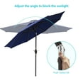 thumbnail image 4 of CHYVARY 9ft Patio Umbrella Round Market Outside Table Umbrella for Deck, Poolside and Patio, Navy Blue, 4 of 8