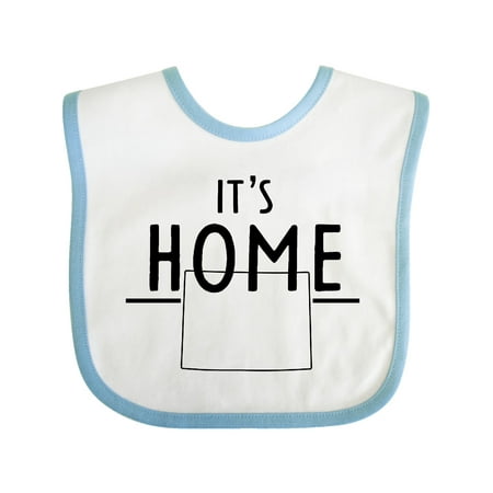

Inktastic It s Home- State of Wyoming Outline Gift Baby Boy or Baby Girl Bib