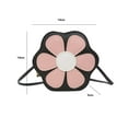 thumbnail image 7 of Girl Crossbody Purse Small Crossbody Bags Zipper Trendy Flower Purse Portable PU Pink, 7 of 7