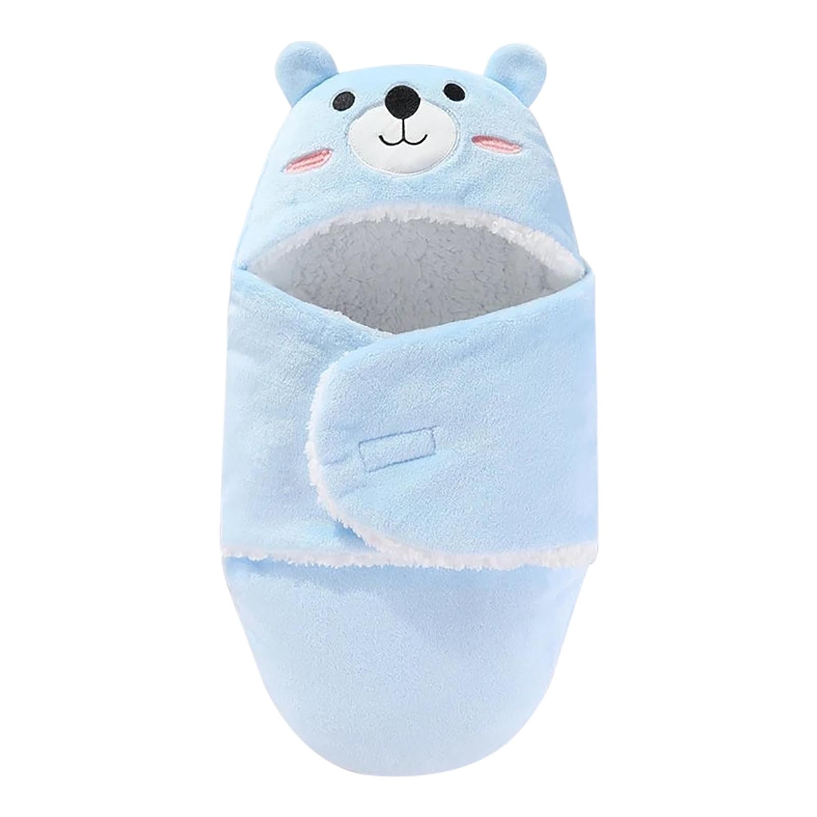 Swaddle Blanket 32.2In Secure Adjustable Wrap Sleep Sack Machine Washable Multi-Purpose Nursing Cover Burp Cloth Changing Mat Play Mat Home Use Holiday Gift Party Present Comfortable Wrap Blanket