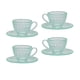 thumbnail image 1 of Juego de 4 tazas de té en miniatura para casa de muñecas, juego de simulación, accesorios de cocina realistas Verde, 1 of 9