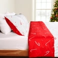 thumbnail image 4 of HITIME 100% Polyester Printed Christmas Duvet Cover Set - Twin Size 3 Piece Lightweight & Breathable Bedding Set, Soft Microfiber Comforter Cover with Zipper Closure, Christmas Classical, 4 of 8