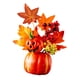 thumbnail image 5 of Decoración de calabaza de otoño decorativa con hojas de arce, adorno resistente, calabaza falsa para Estilo D, 5 of 9