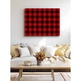 thumbnail image 4 of Red Black Plaid Wall Art for Living Room,Canvas Picture Wall Decor for Bathroom Bedroom,Vintage Farmhouse Abstract Buffalo Check Painting Artwork for Office Kitchen Hallway Dining Room Decor 12"x16", 4 of 8