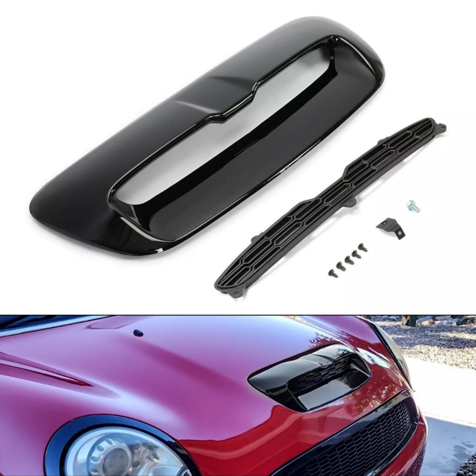 Hood Grill Air Intake Vent Scoop For Mini Cooper S R55 R56 R57 R58 R59 (2007-2014)