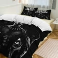 thumbnail image 3 of 3-Pieces Bedding Duvet Cover Set Black Panther Comforter Quilt Set with 2 Pillowcase Shams 102"x90", 3 of 8