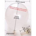 thumbnail image 2 of 20pcs/set Pearlized Latex Balloons, Round Shape, Thickened, Anti-explosion, Romantic Decoration Idea For Proposal, Wedding, Birthday, Party, Children, 2 of 4