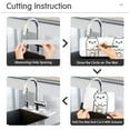 thumbnail image 5 of Yayeee Faucet Mat for Kitchen Sink 30" Diatomite Long Splash Guard Pad, Beige Chubby Cat, 5 of 7