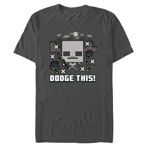 Mens Minecraft Dodge Skeleton T Shirt