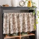 thumbnail image 2 of Cortinas de cocina de lino y algodón, cortinas cortas hechas a mano con borlas, cenefa para ventana, cortinas para café, niveles para granja, dormitorio, bolsillos para varillas, 2 of 5