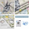 thumbnail image 2 of Easter Blackout Curtains for Bedroom, Country Rabbit Eggs Botanical Flowers Leaves Thermal Insulated Kitchen Drapes with Grommets, Light Blocking Window Treatment, 2 Panels 27.5" x 39", 2 of 7