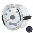 thumbnail image 2 of VGEBY Marine Boat Tachometer,85mm 3000 RPM 12V/24V IP67 Waterproof Anti-Fog Marine Boat Tachometer Gauge Red Light With LCD Display Service Hour Meter For Car Truck Boat Yacht, 2 of 8
