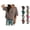 001-Coffee, variant on VOUZZA Women Retro Striped T-Shirt Summer Colorblock Short Sleeve Tee Loose Fit Drop Shoulder Casual Streetwear Pullover Tops